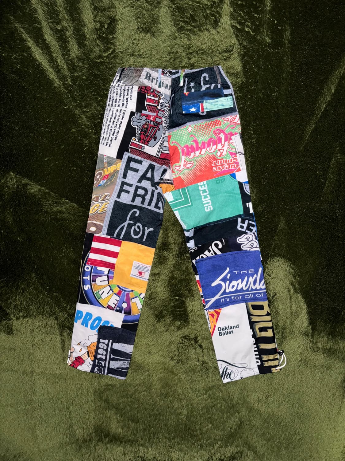 JOEGUSH 조거쉬 빈티지 리메이크 프린트 트랙 팬츠 멀티컬러 상품이미지8