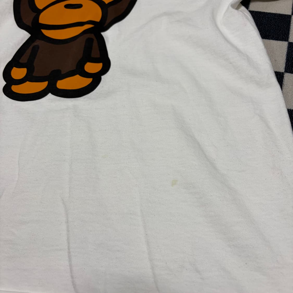 베이프 베이비 마일로 티셔츠 화이트 M 상품이미지2