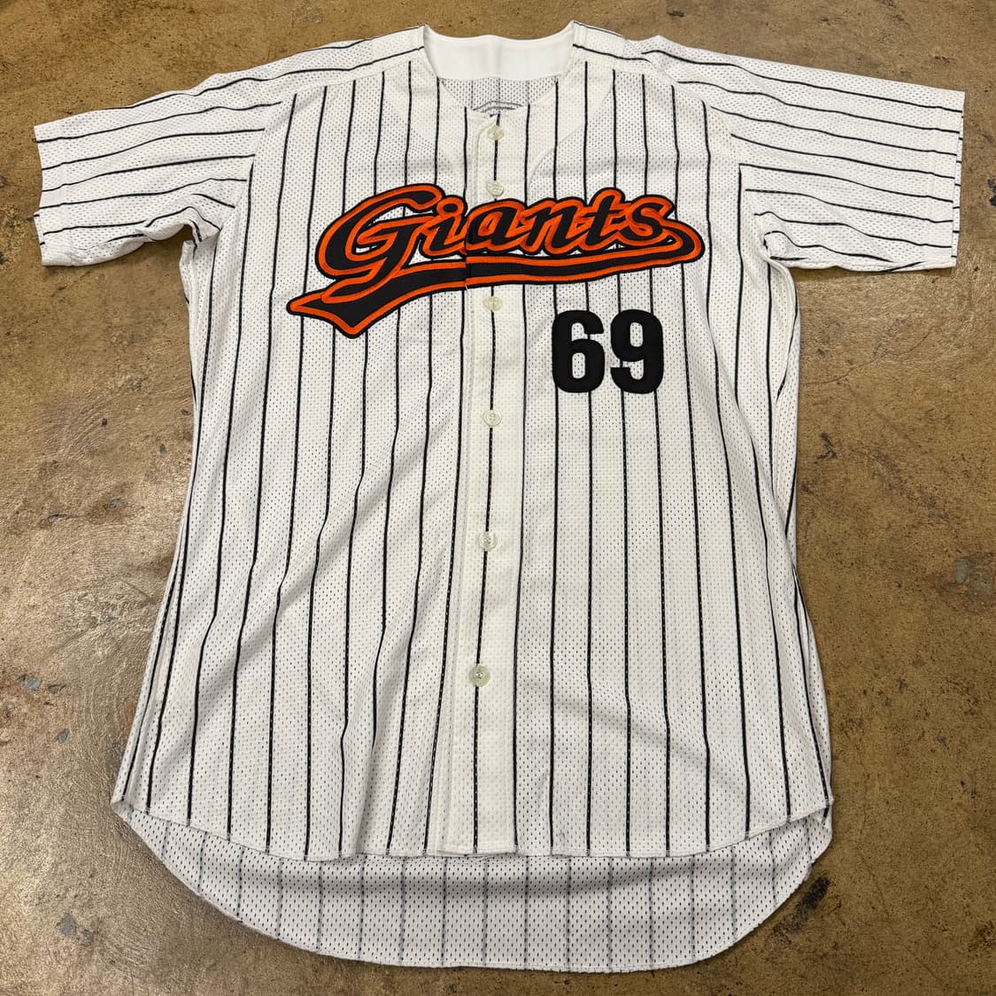 [OS] 롯데 자이언츠 야구 유니폼 69 스트라이프 김용진 마킹 b16  상품이미지2