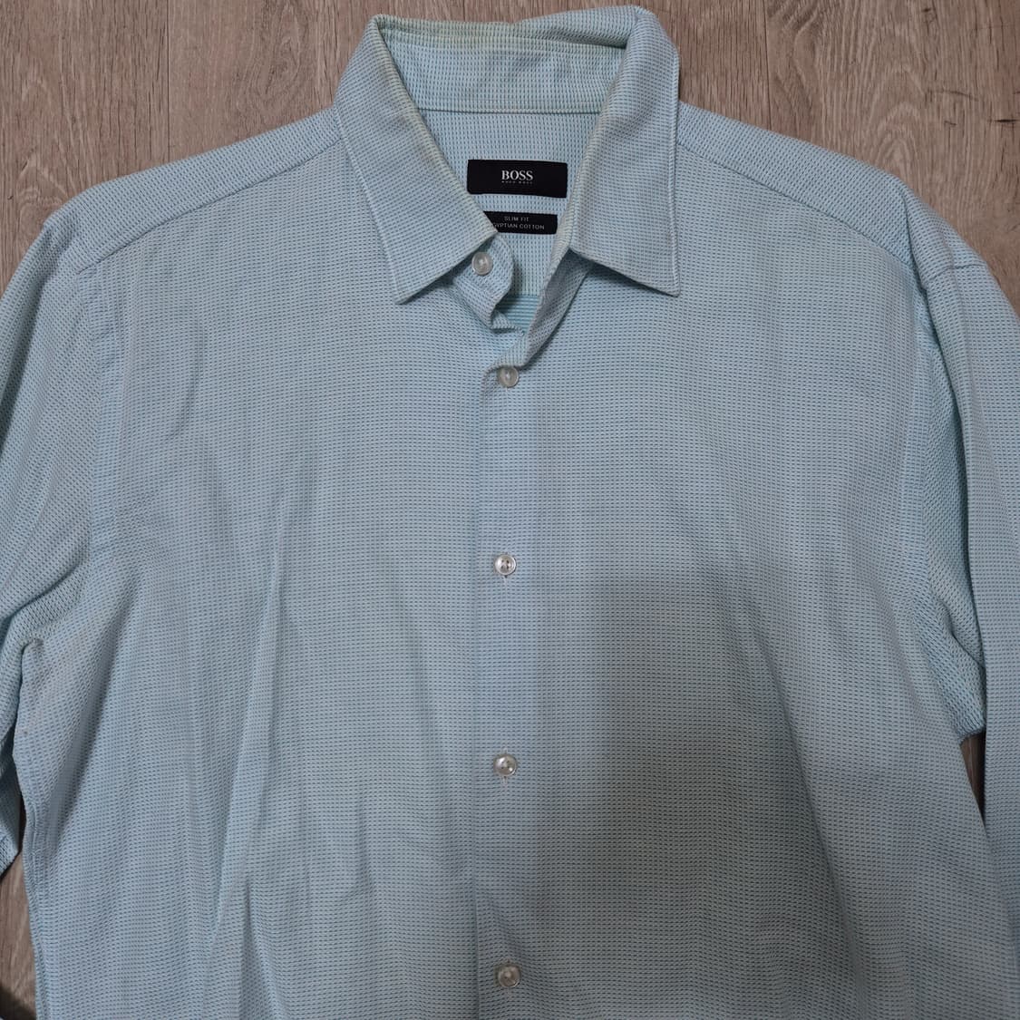 휴고 보스 슬림핏 이집트 코튼 셔츠 상품이미지2