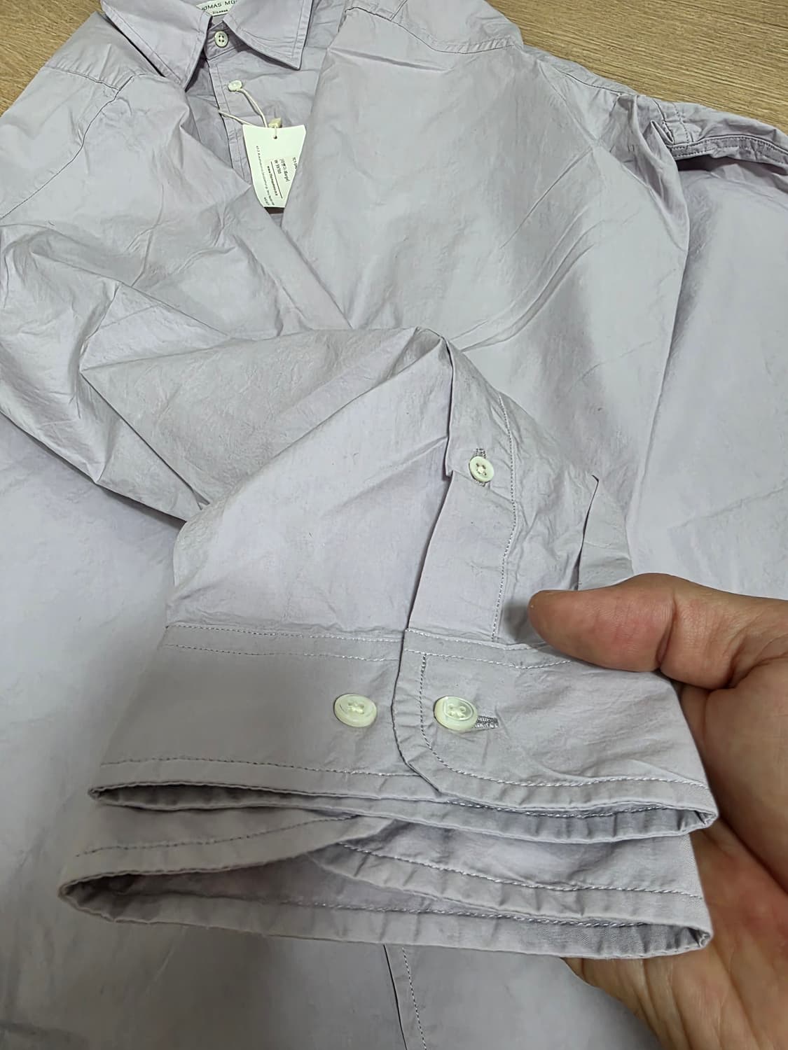 [세제품] 토마스모어 페이퍼 셔츠 L 상품이미지7