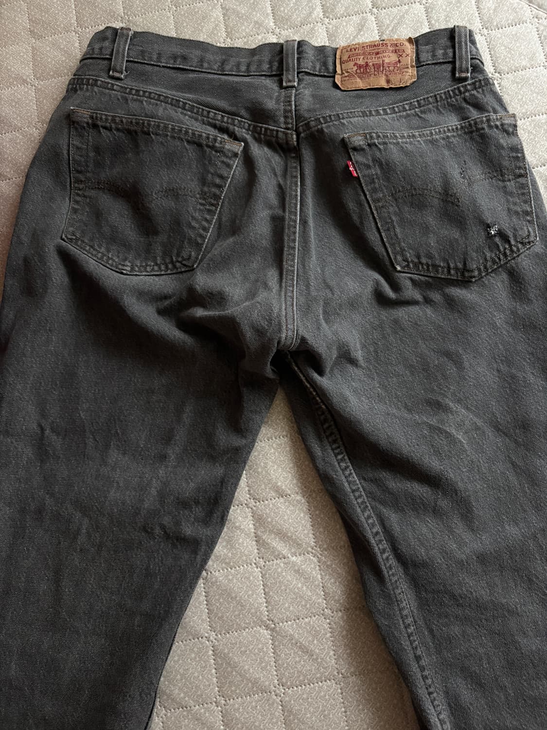 80s USA 빈티지 리바이스 501 블랙 데님 팬츠 상품이미지2