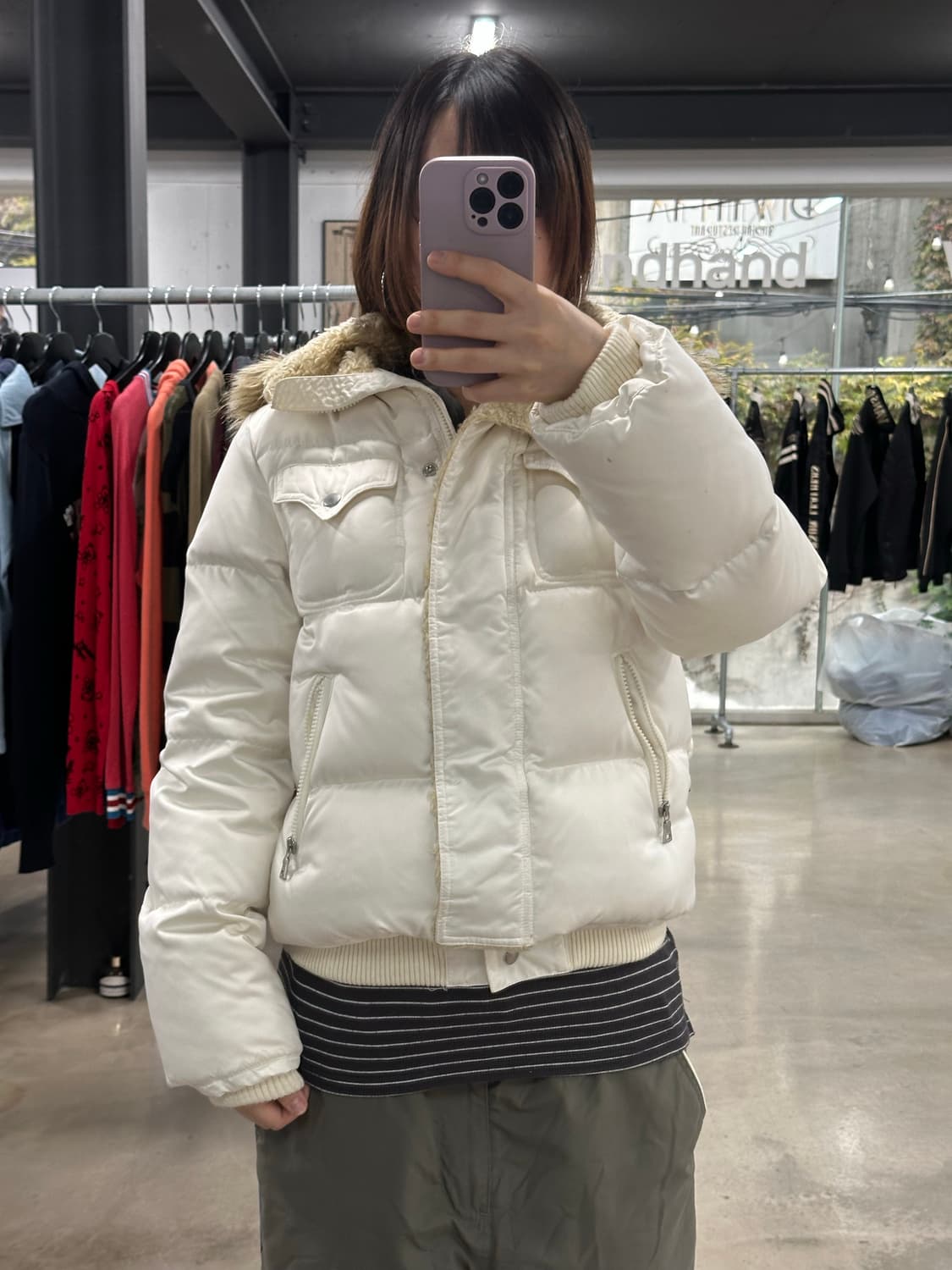 리바이스 Y2k 후드퍼 푸퍼 자켓 상품이미지4