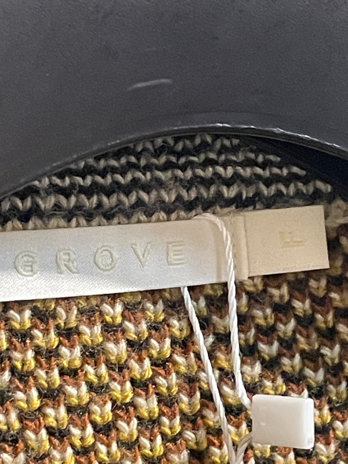 그로브 아가일 체크 니트 가디건 상품이미지3