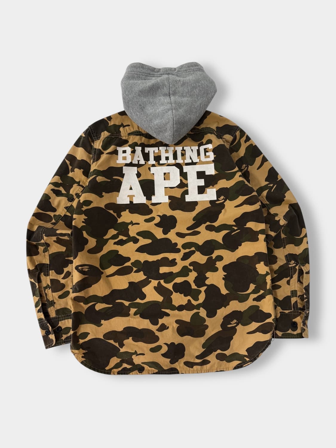 베이프 루즈핏 1st 황계 카모플라주 후드 셔츠 자켓 상품이미지2