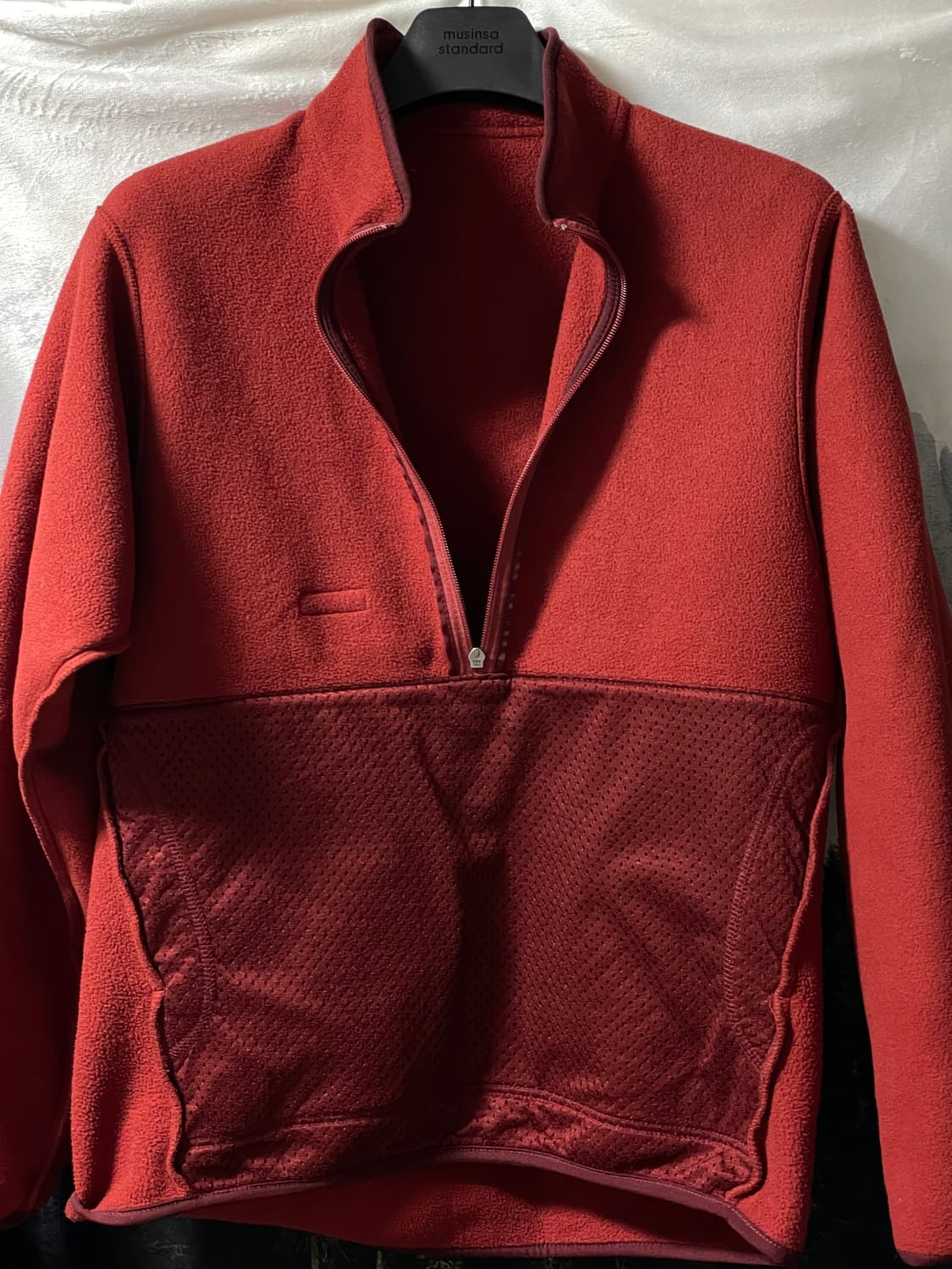 M 90s 파타고니아 신칠라 레드 하프집업 상품이미지9