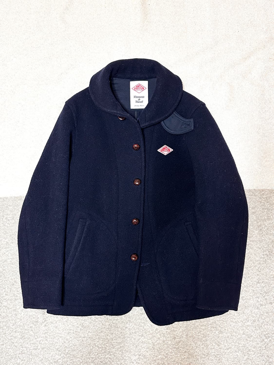 DANTON 단톤 울 하프코트 여성용 38사이즈 네이비 상품이미지2