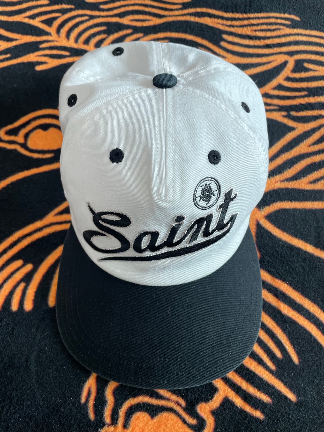 saint mxxxxxx 세인트 미카엘 6패널 볼캡 화이트 상품이미지1