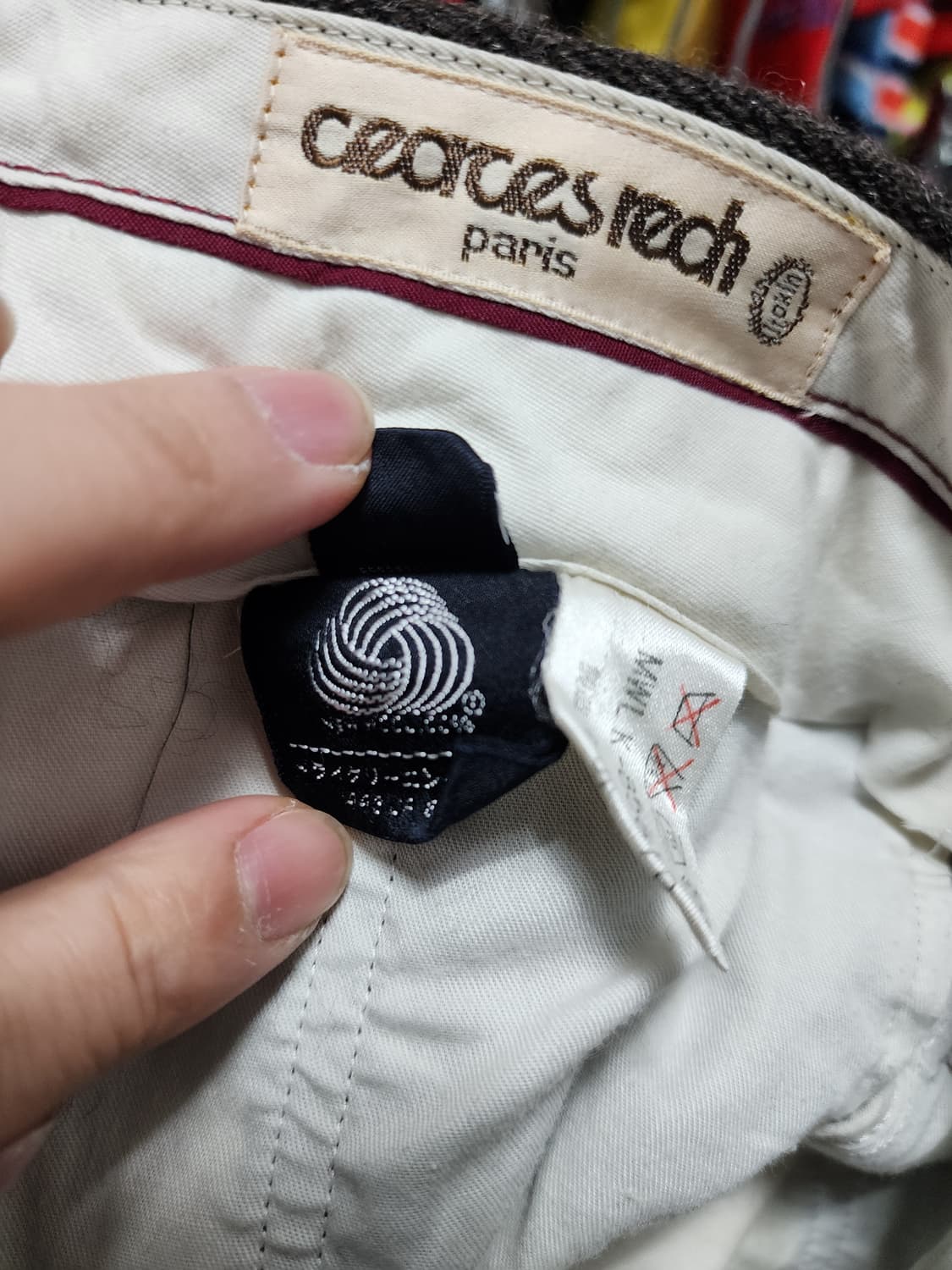 90s 일본판 빈티지 울 슬랙스 상품이미지7