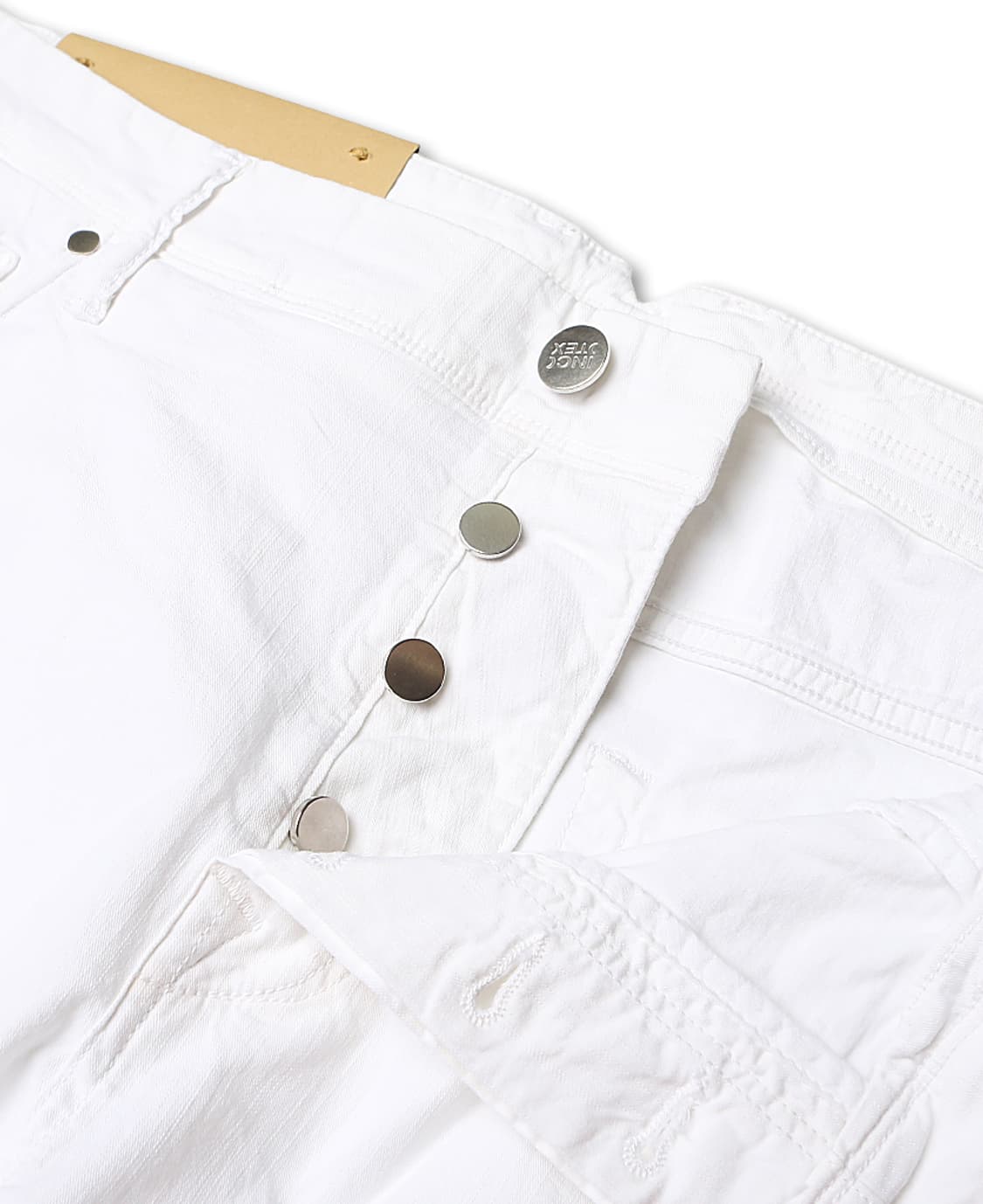 인코텍스 [Incotex] 35 블루 디비전 화이트 테이퍼드 핏 팬츠 상품이미지4