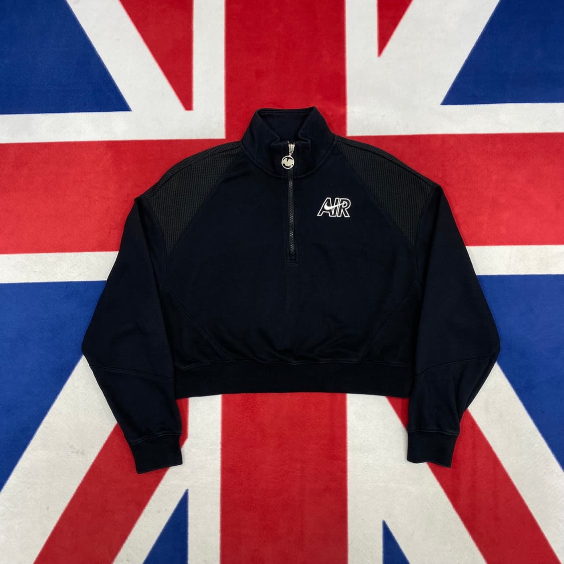 나이키 반집업 크롭 맨투맨 여성M  상품이미지1