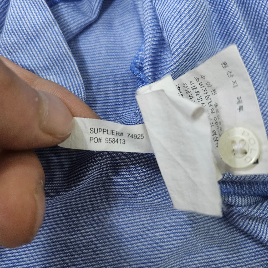 L 폴로랄프로렌 스카이블루 카라 반팔티 0325Y 상품이미지5