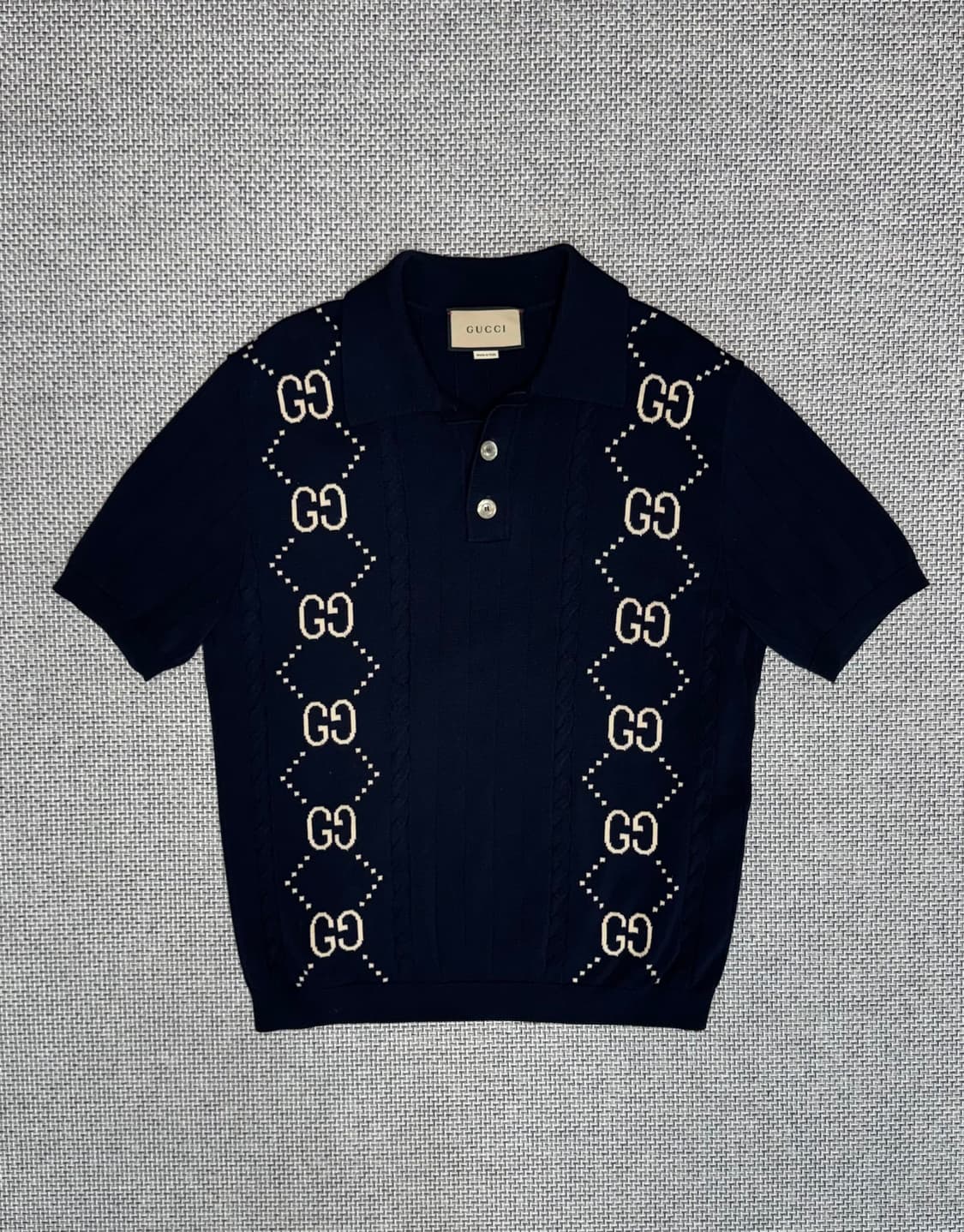 구찌 gg 니트 반팔 티셔츠 상품이미지1