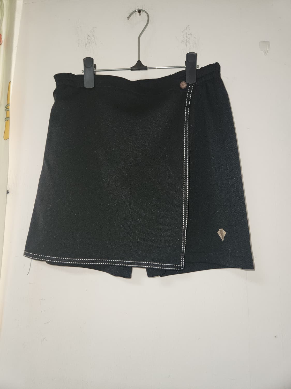 블랙 랩 스커트 미니스커트 32 상품이미지1