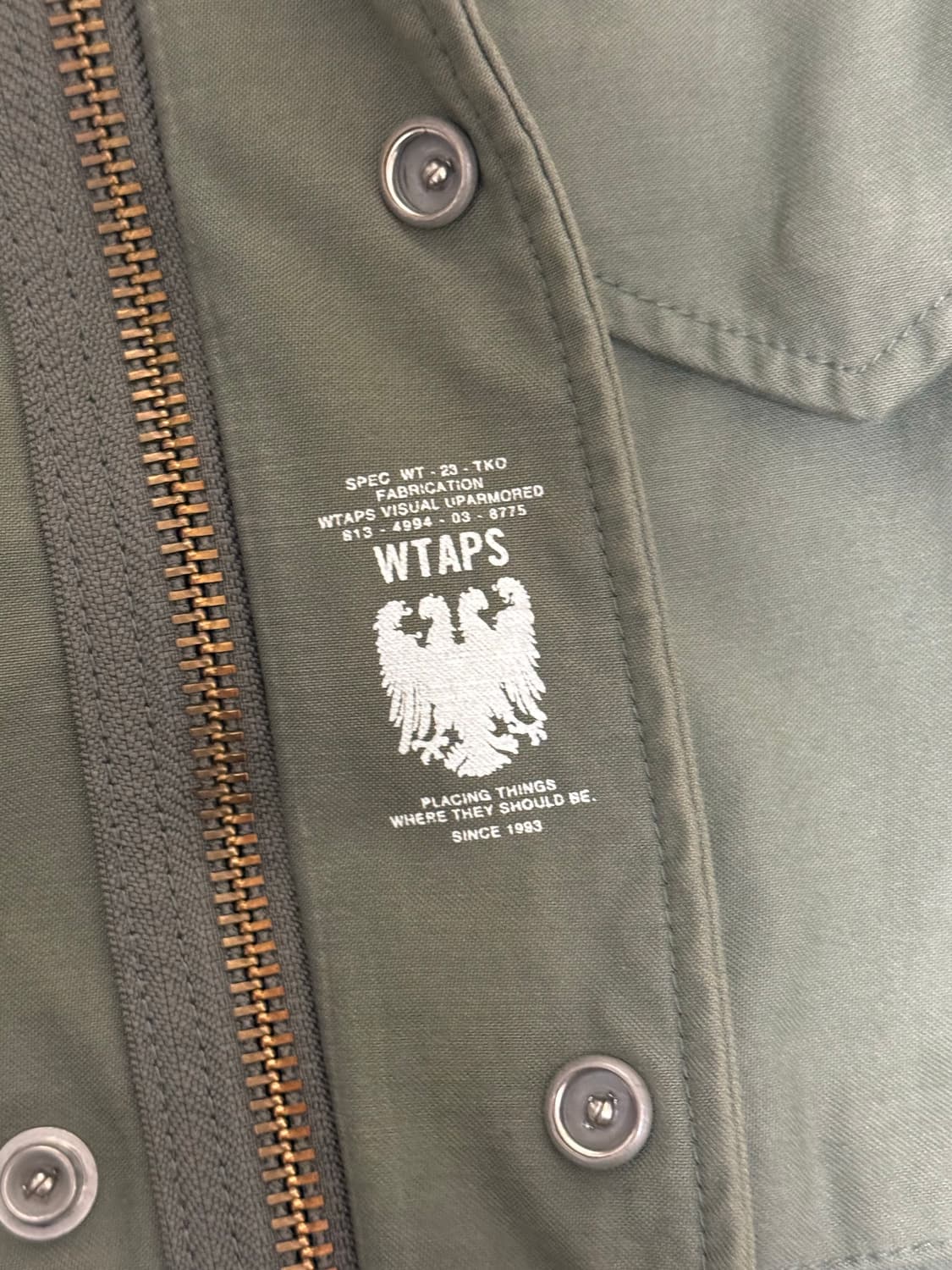 더블탭스 WTAPS 15 시즌 M-65 필드 자켓 상품이미지5