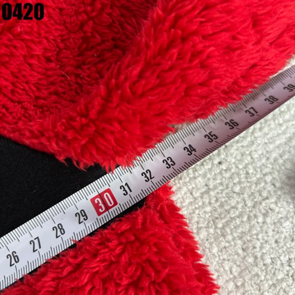 나이키 레드 플리스 후드 풀오버 3 상품이미지3