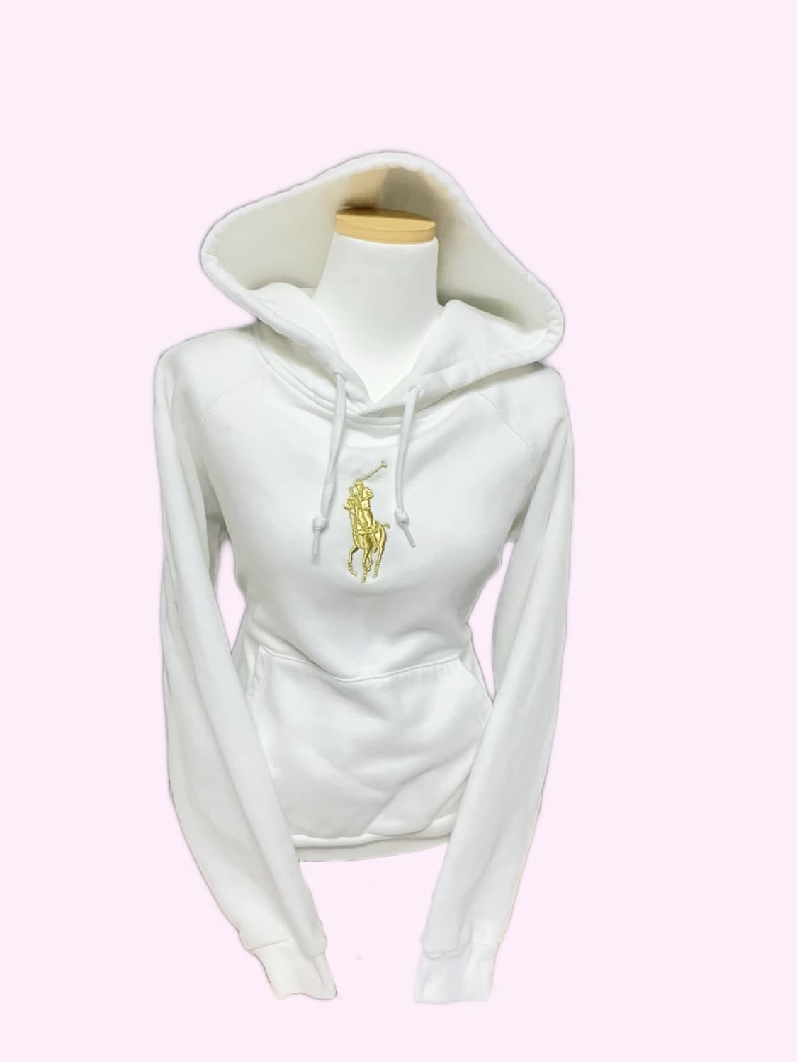 마지막가격) 대대장 ♥ 폴로 랄프로렌 빅포니 골드 화이트 후드티 후드집업 상품이미지1