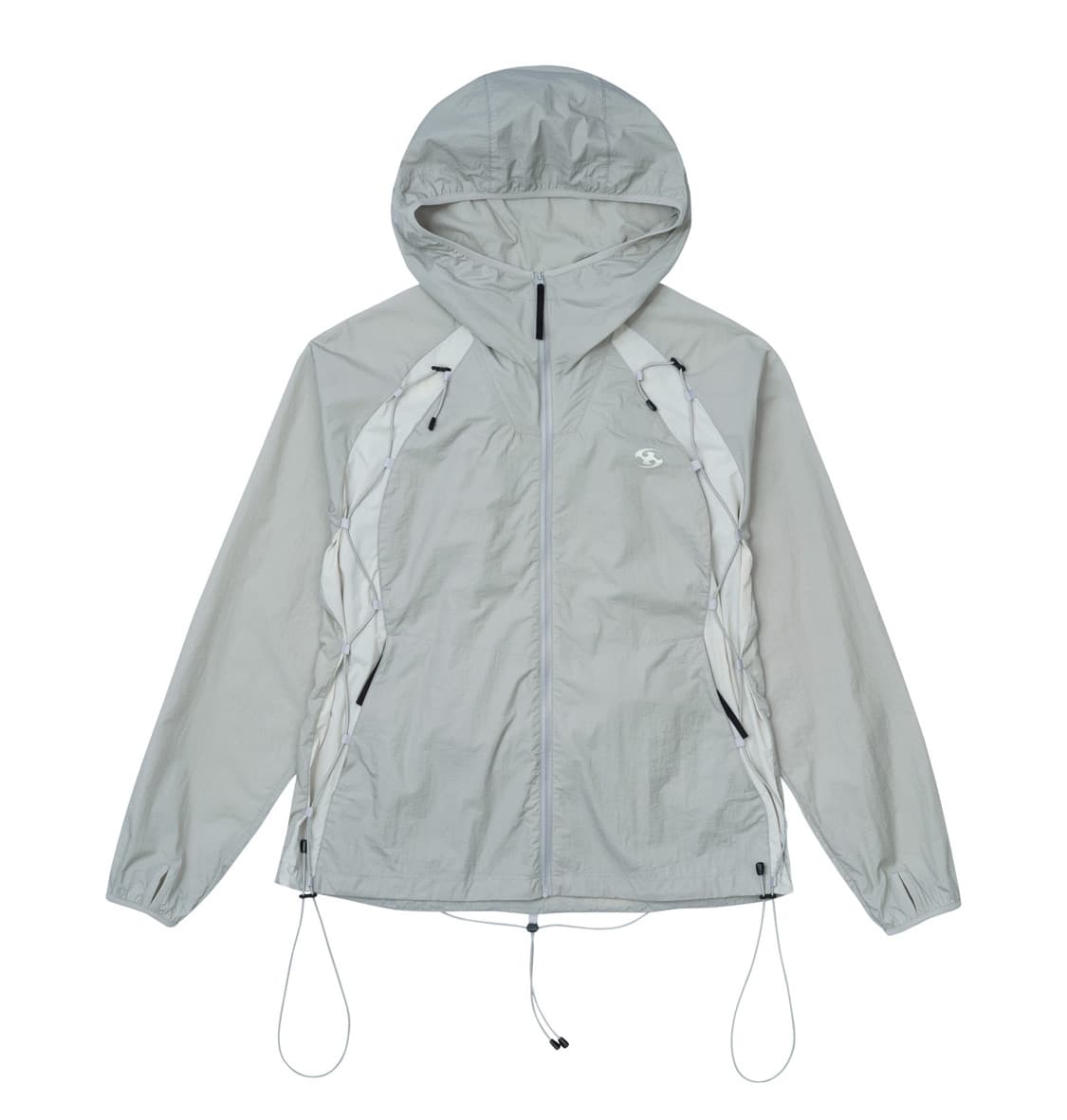 산산기어 24ss 백팩 바람막이 자켓 라이트 그레이 상품이미지1