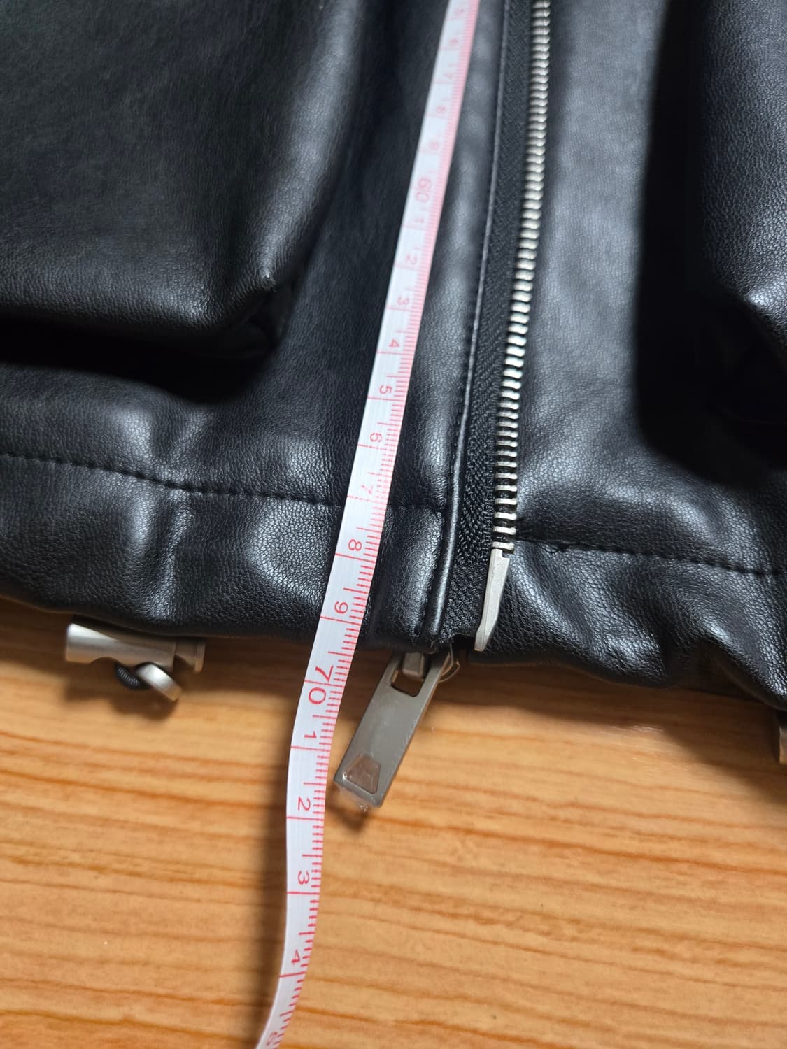 비건레더 블루종 자켓 상품이미지3