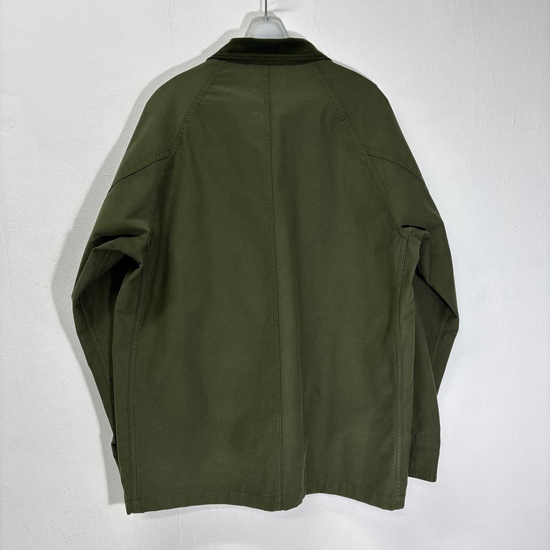 L 유니클로 카키 카라 코듀로이 워크 헌팅자켓 상품이미지2