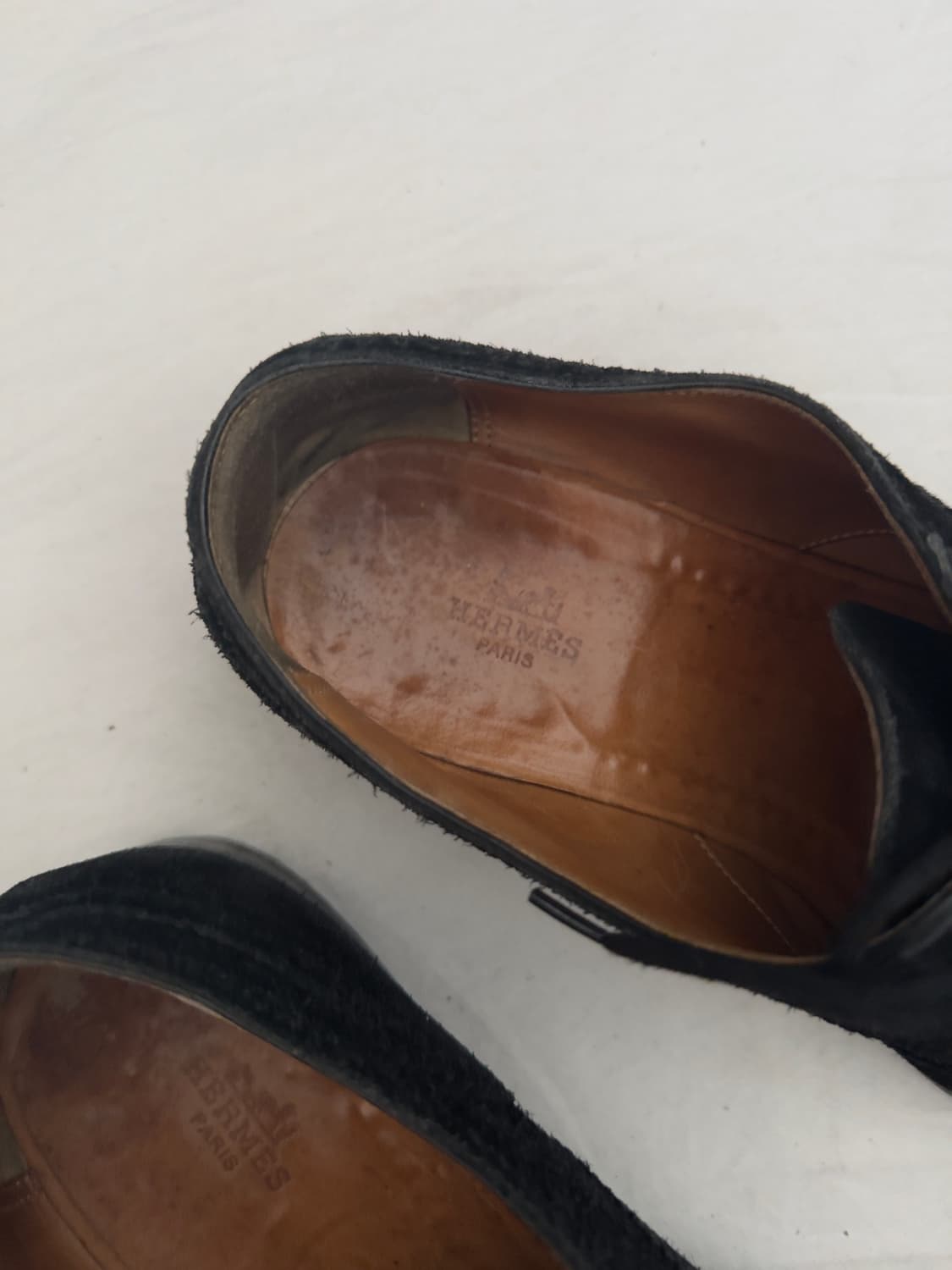 00s 에르메스 블랙 스웨이드 로퍼 상품이미지4