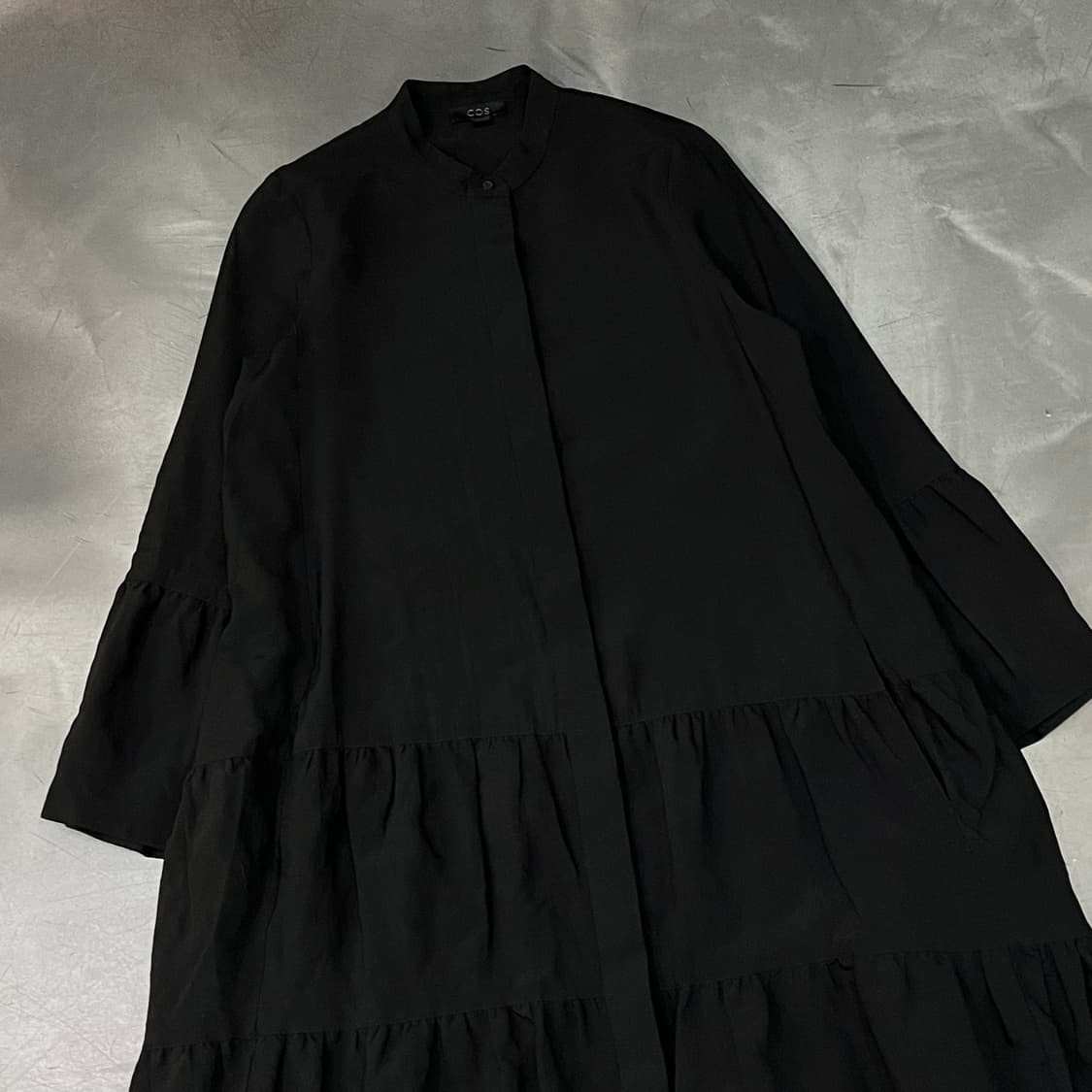  코스 차이나넥 히든 버튼 하프 원피스 y16089 상품이미지3