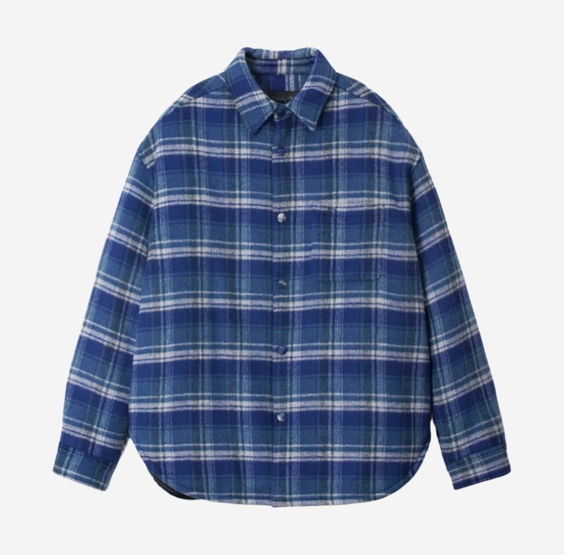 stu padded check shirt blue 상품이미지1
