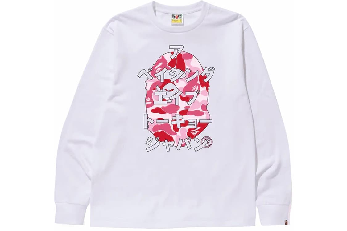 베이프 카모 가타카나 롱슬리브 (M)  상품이미지1