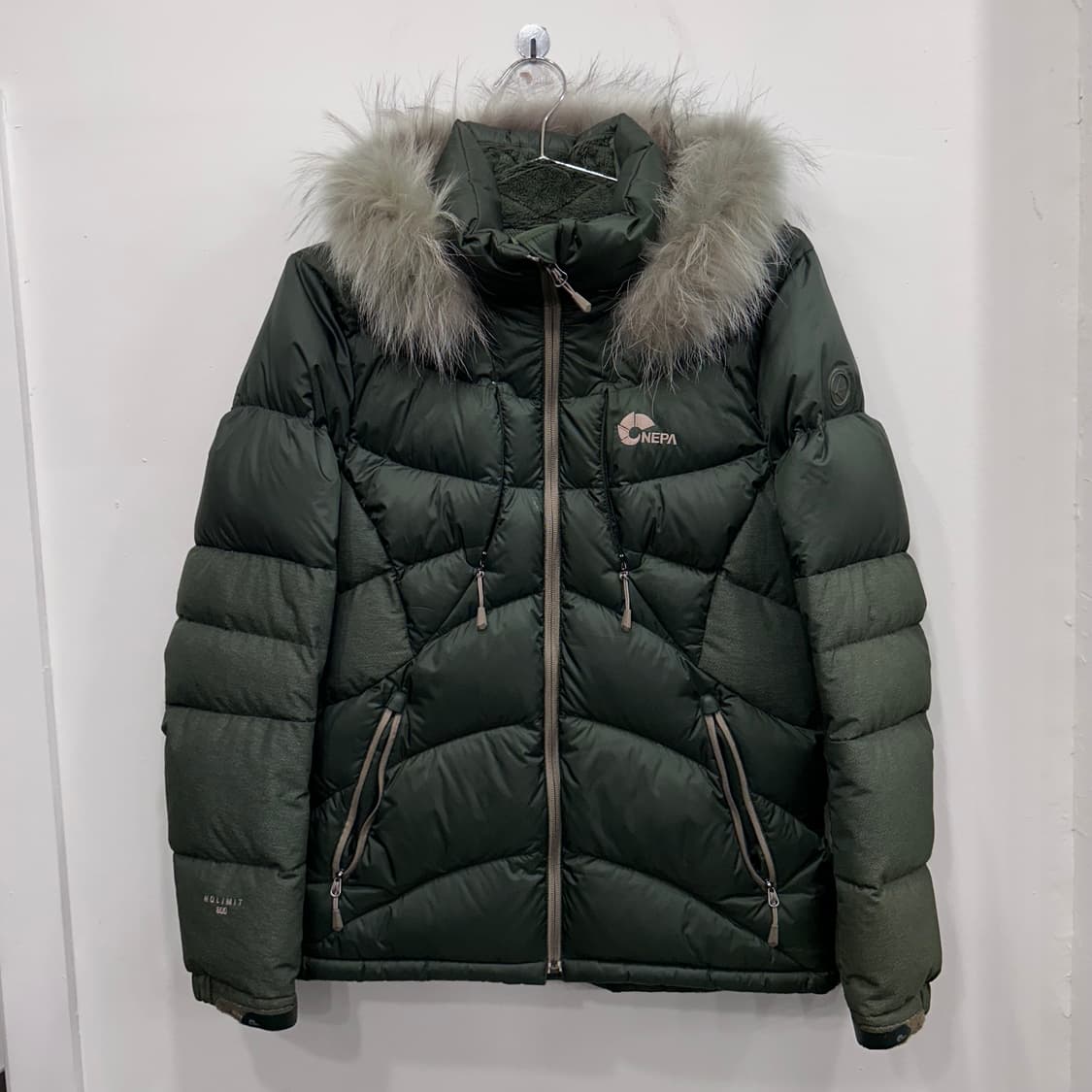 네파 노리밋 800 구스다운 배색 후드 패딩 상품이미지2