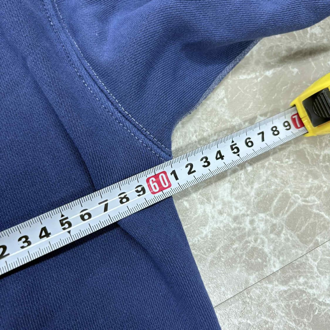 디스이즈네버뎃 T로고 네이비 스웨트셔츠 후드티(L) 상품이미지7