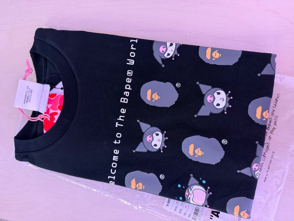 베이프 bape 쿠로미 티셔츠 상품이미지1