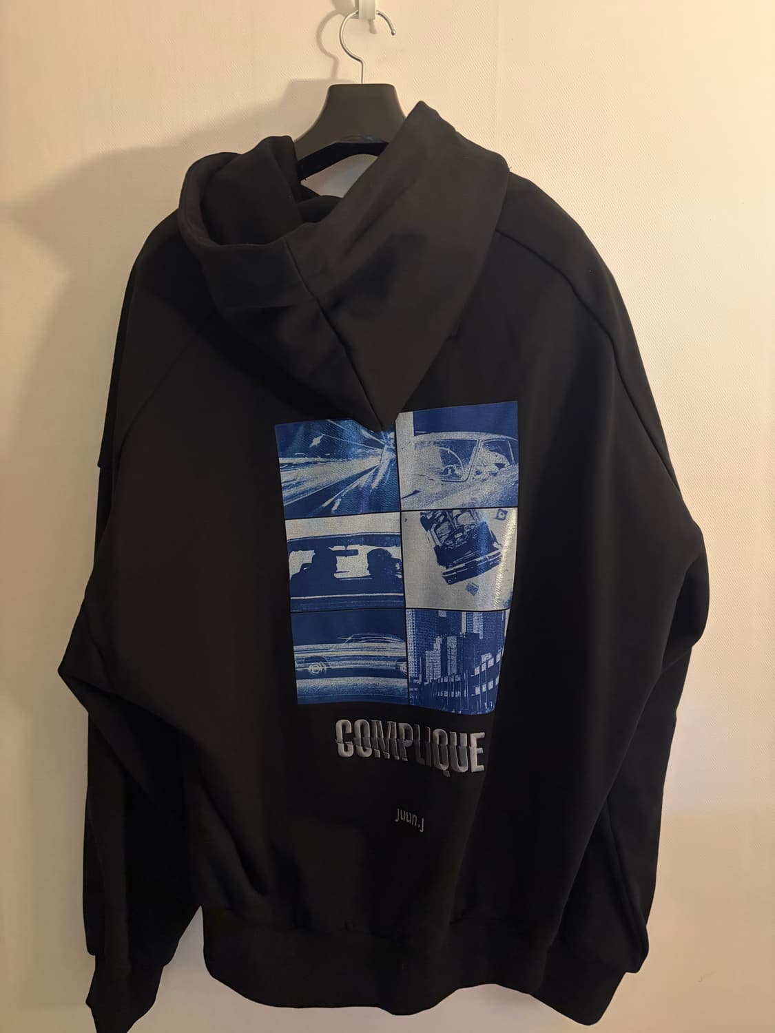 준지 백프린팅 후드 상품이미지4