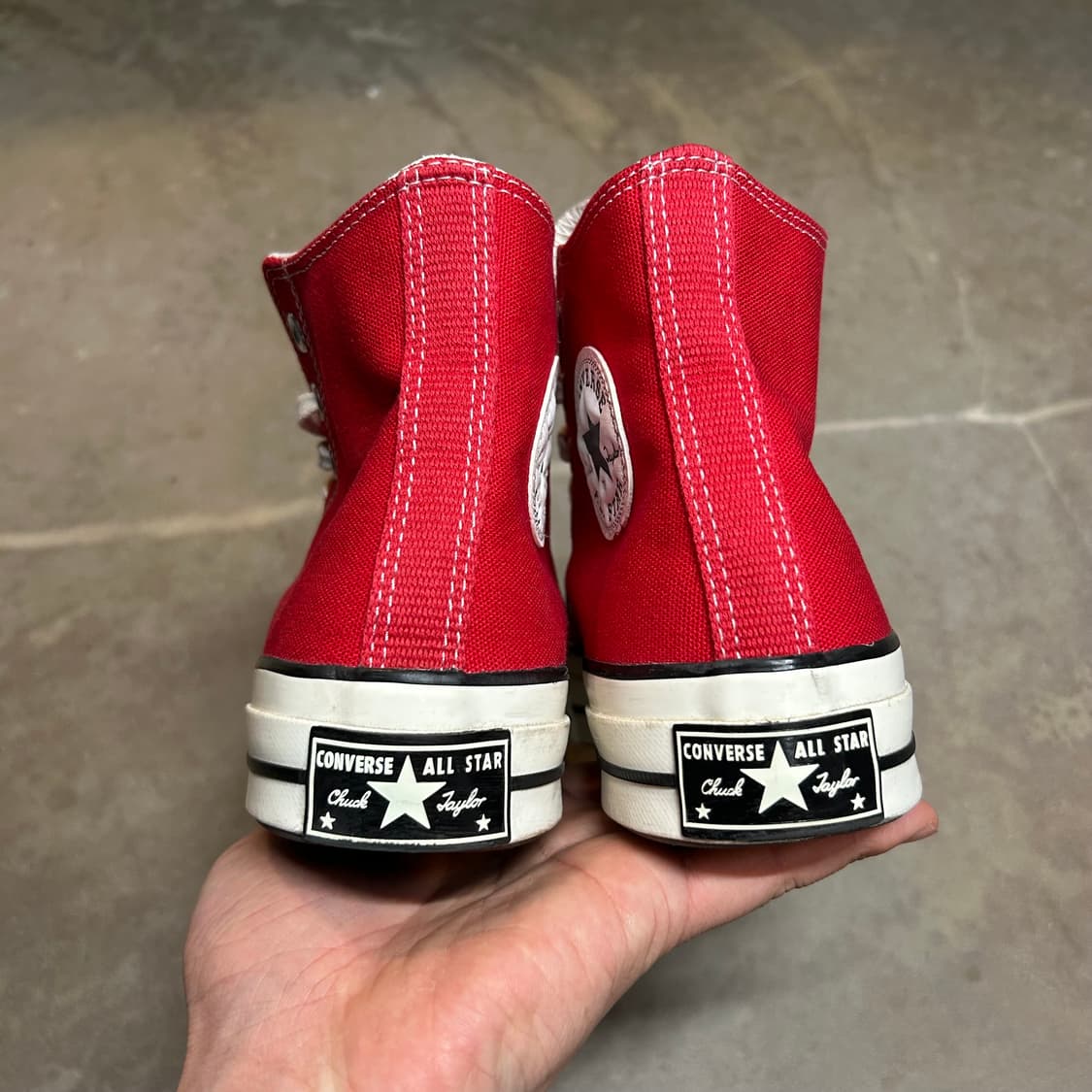 250) 컨버스 척테일러 척 70 스니커즈 신발 레드 상품이미지8