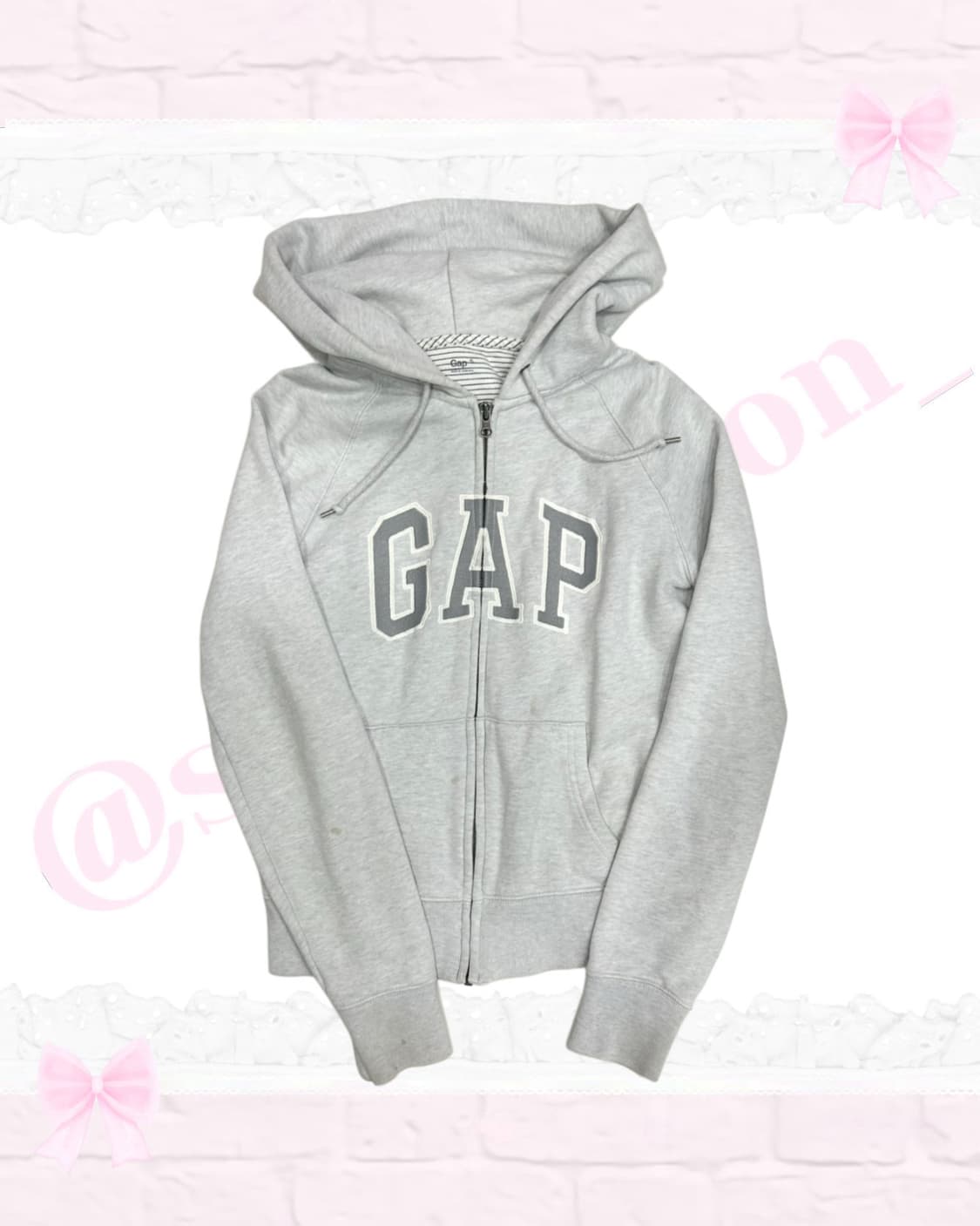 갭 연회색 그레이 후드집업 상품이미지2