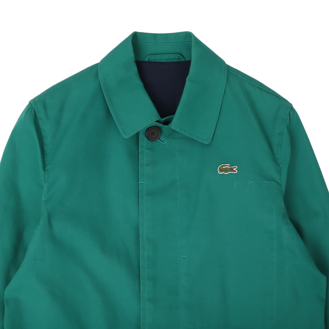 라코스테 민트 코튼 히든버튼 코트 상품이미지2