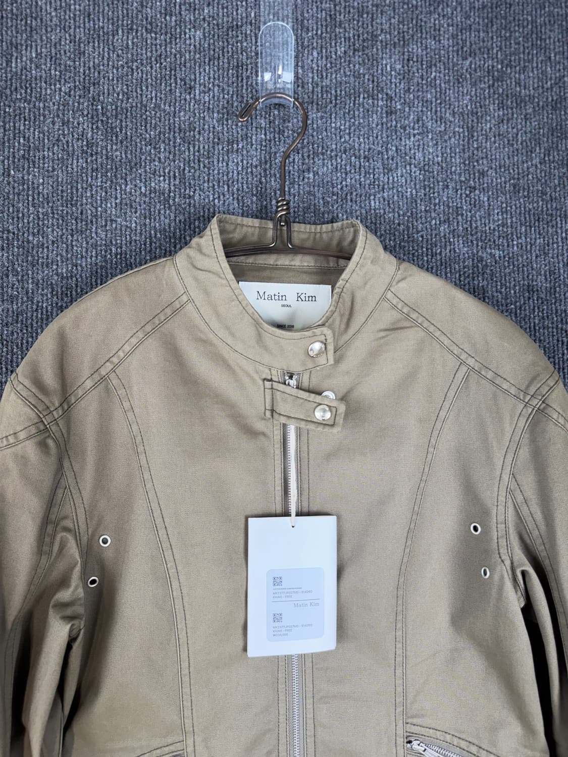 23ss 마뗑킴 코튼 바이커자켓 상품이미지3