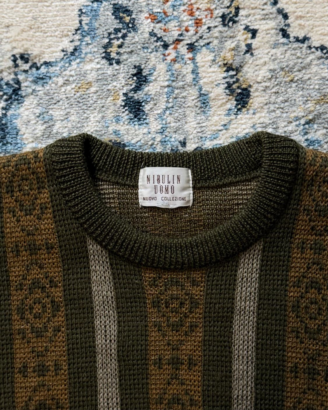 빈티지 올드스쿨 패턴 니트 스웨터 상품이미지6