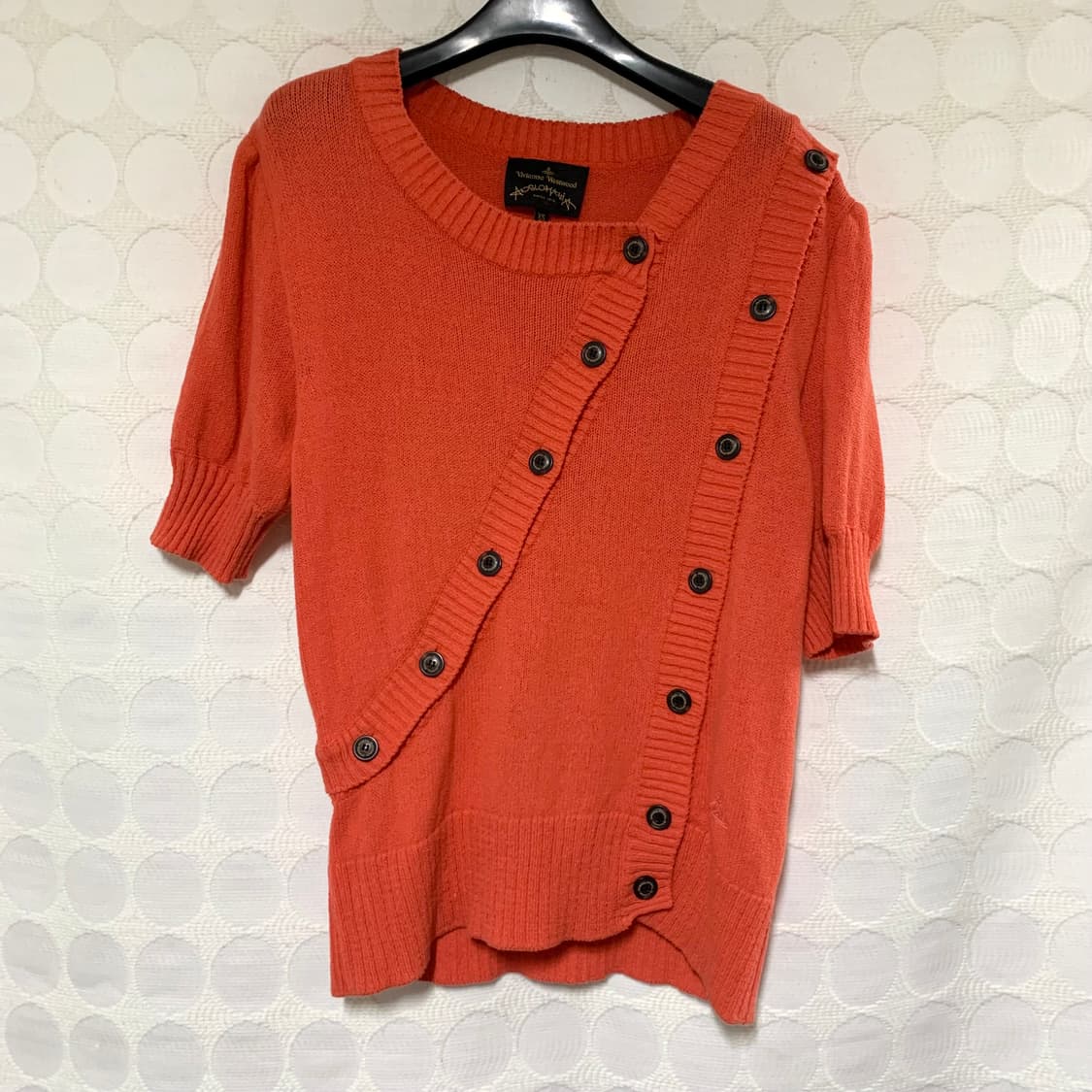 비비안 웨스트우드 레드 니트 반팔 상품이미지3