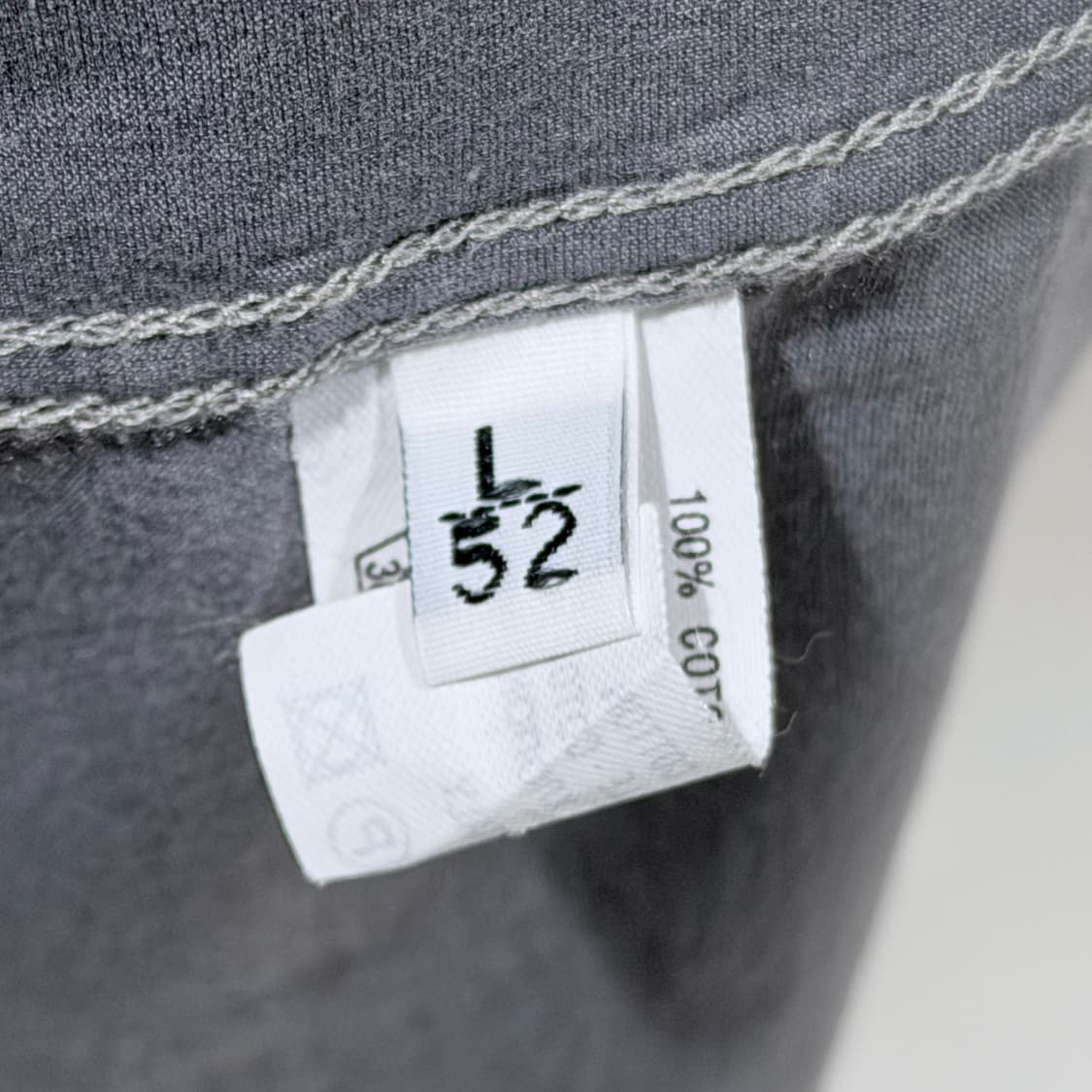 (A+/52) / 키톤 로고 자수 코튼 반팔 티셔츠 그레이 상품이미지6