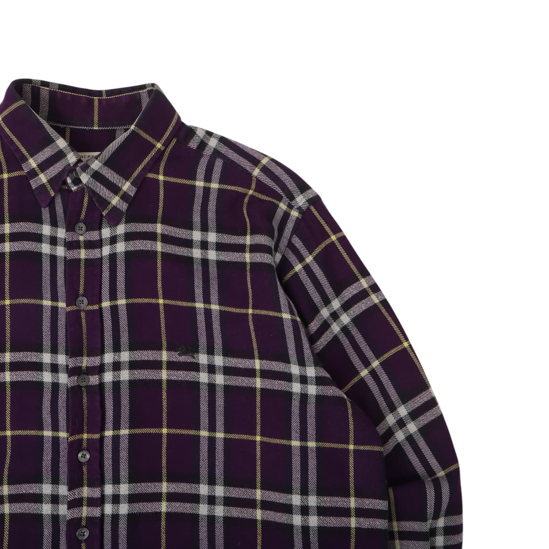 버버리 런던 퍼플 노바체크 셔츠 상품이미지3