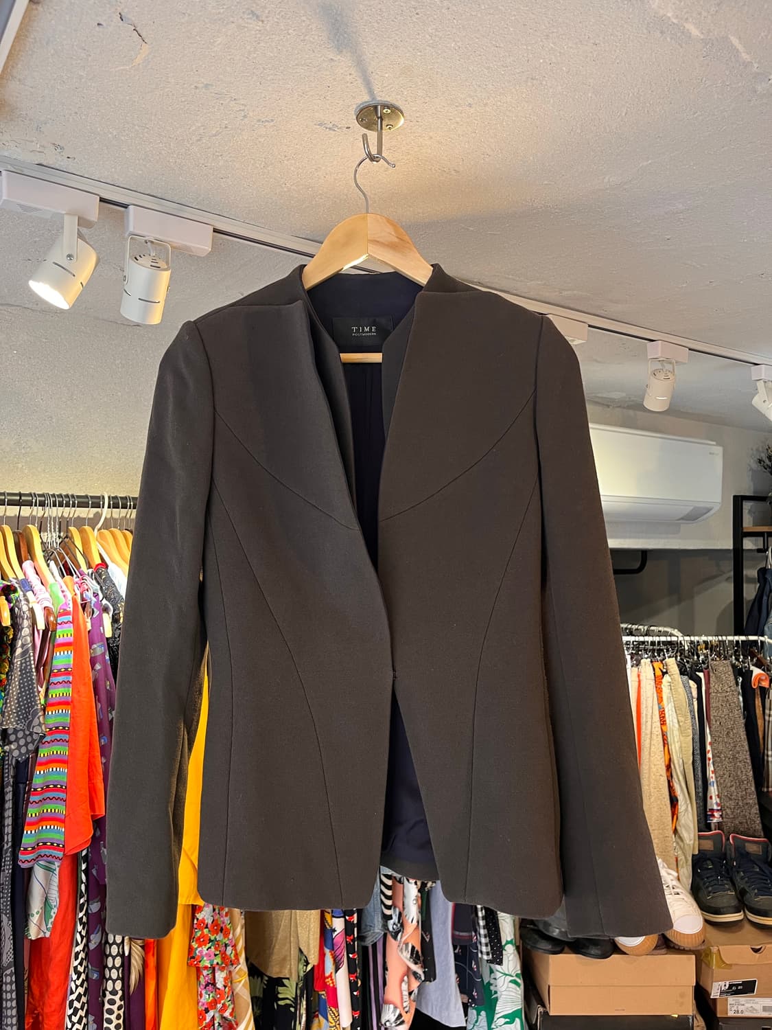 타임 노카라 슬림핏 자켓 상품이미지2