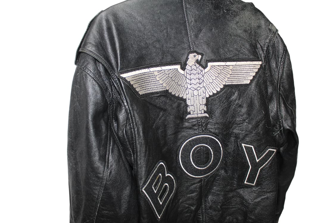 1980s BOY LONDON 보이런던 크롭 레더 바이커 자켓 상품이미지8