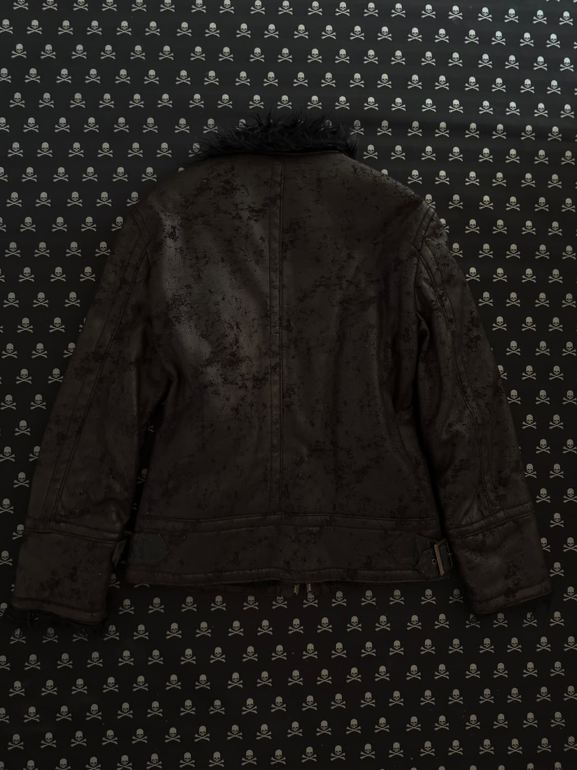 “Tornado Mart” Black fur jacket 상품이미지6