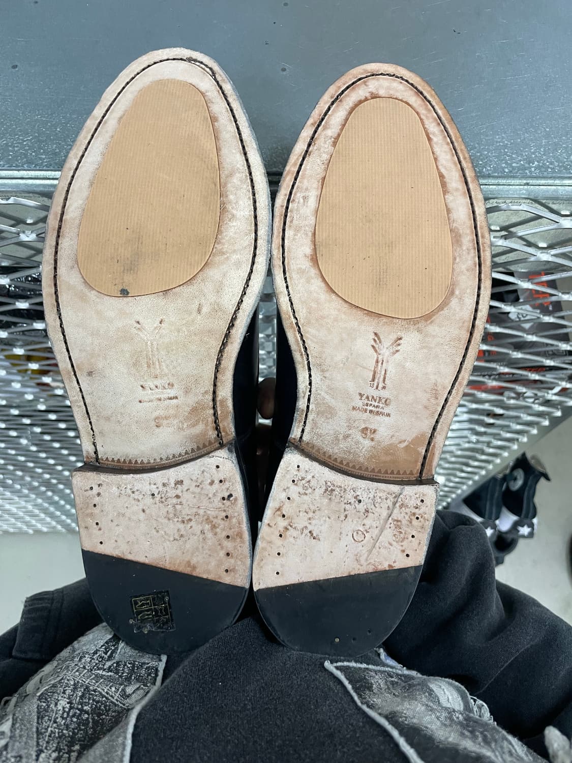 얀코 레더 로퍼 블랙 9.5 상품이미지6