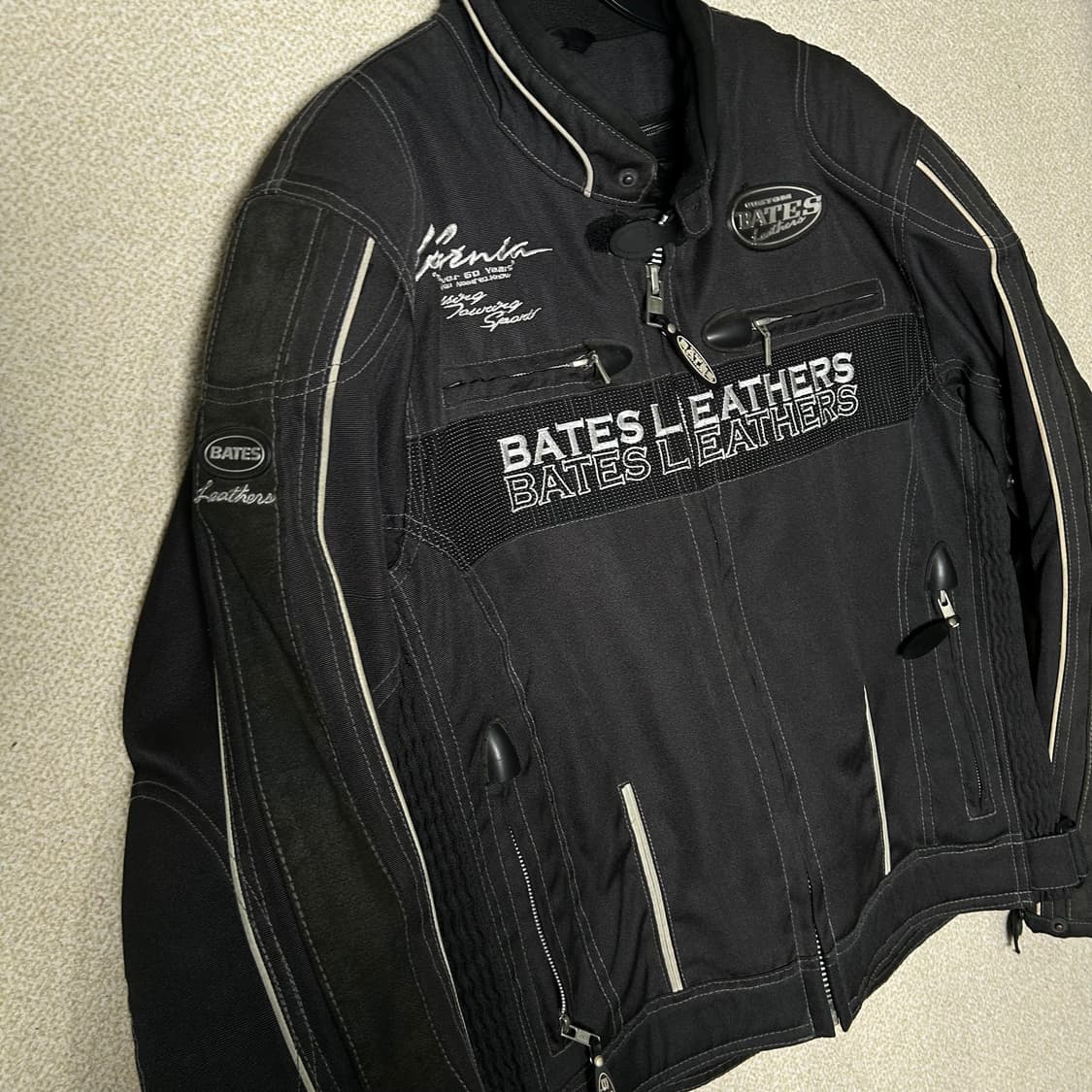 (L) BATES 블랙 라이더 자켓 상품이미지3