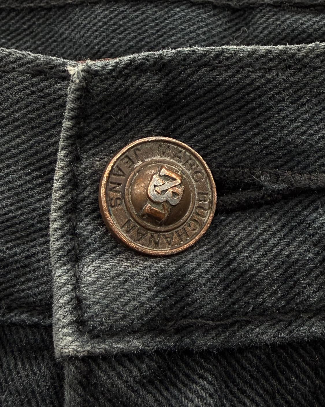 펠레펠레 00s 백로고 배기 데님 팬츠 블랙 상품이미지6