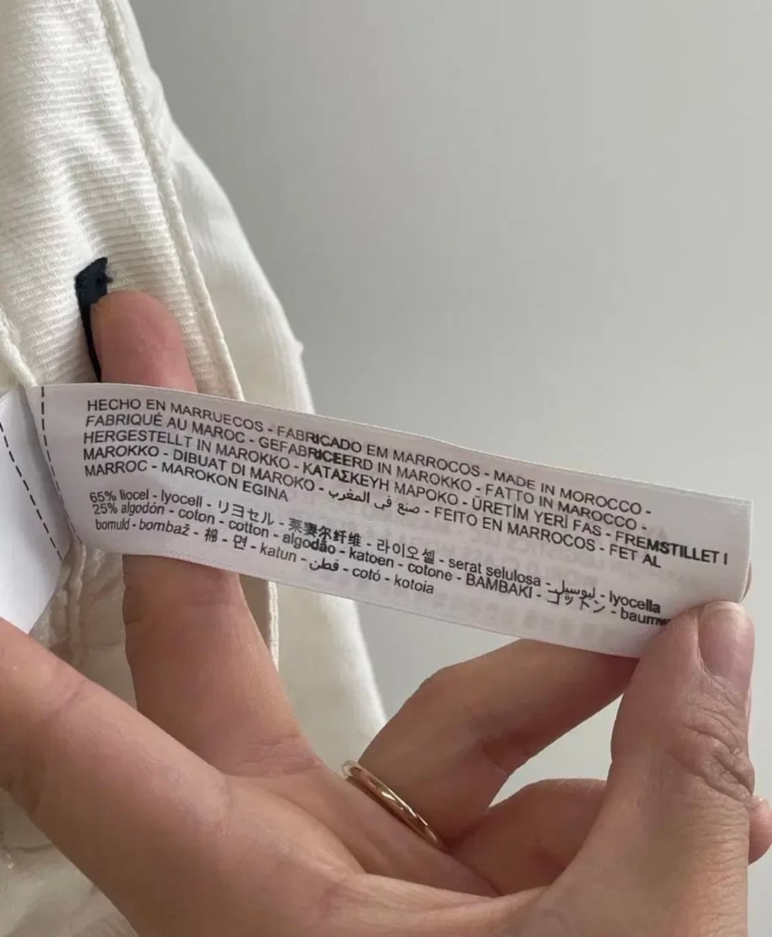 새상품))마시모두띠 화이트 리오셀 린넨 혼방 팬츠 (42사이즈/32-33 상품이미지8