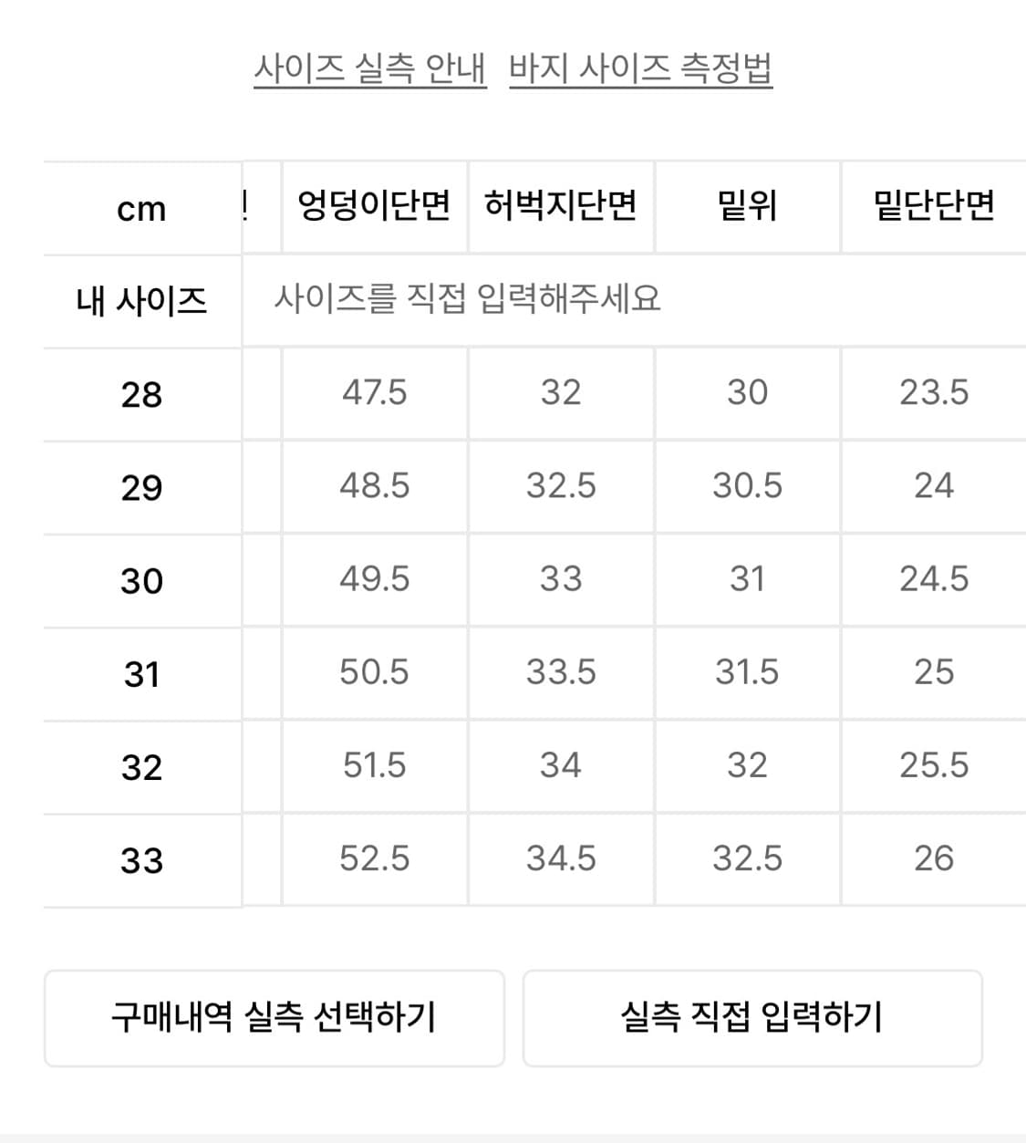 모드나인 화이트 절개 데님 팬츠 30~31 사이즈 상품이미지6