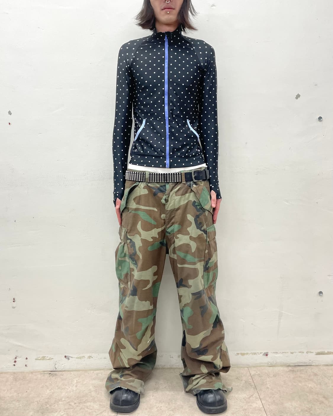 White dot purple rash guard  상품이미지3