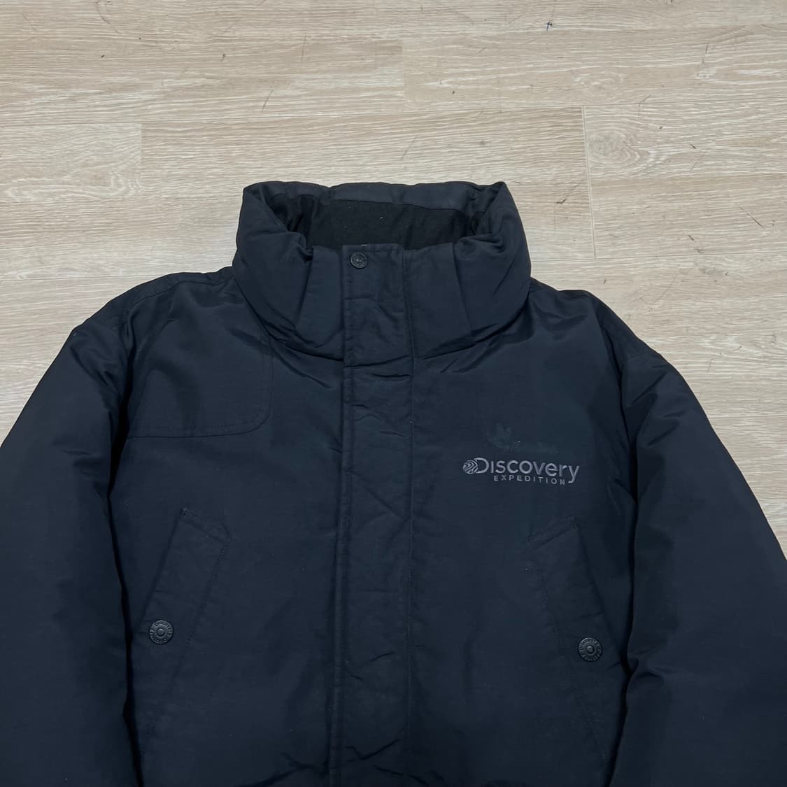 디스커버리 아웃도어 덕다운 스탠드넥 롱패딩 점퍼 [블랙] L/100 상품이미지2